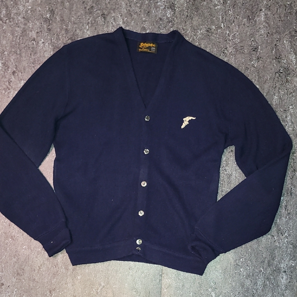 Made In USA. 70s. Swingster. 6-button Cardigan. Men's Size Large